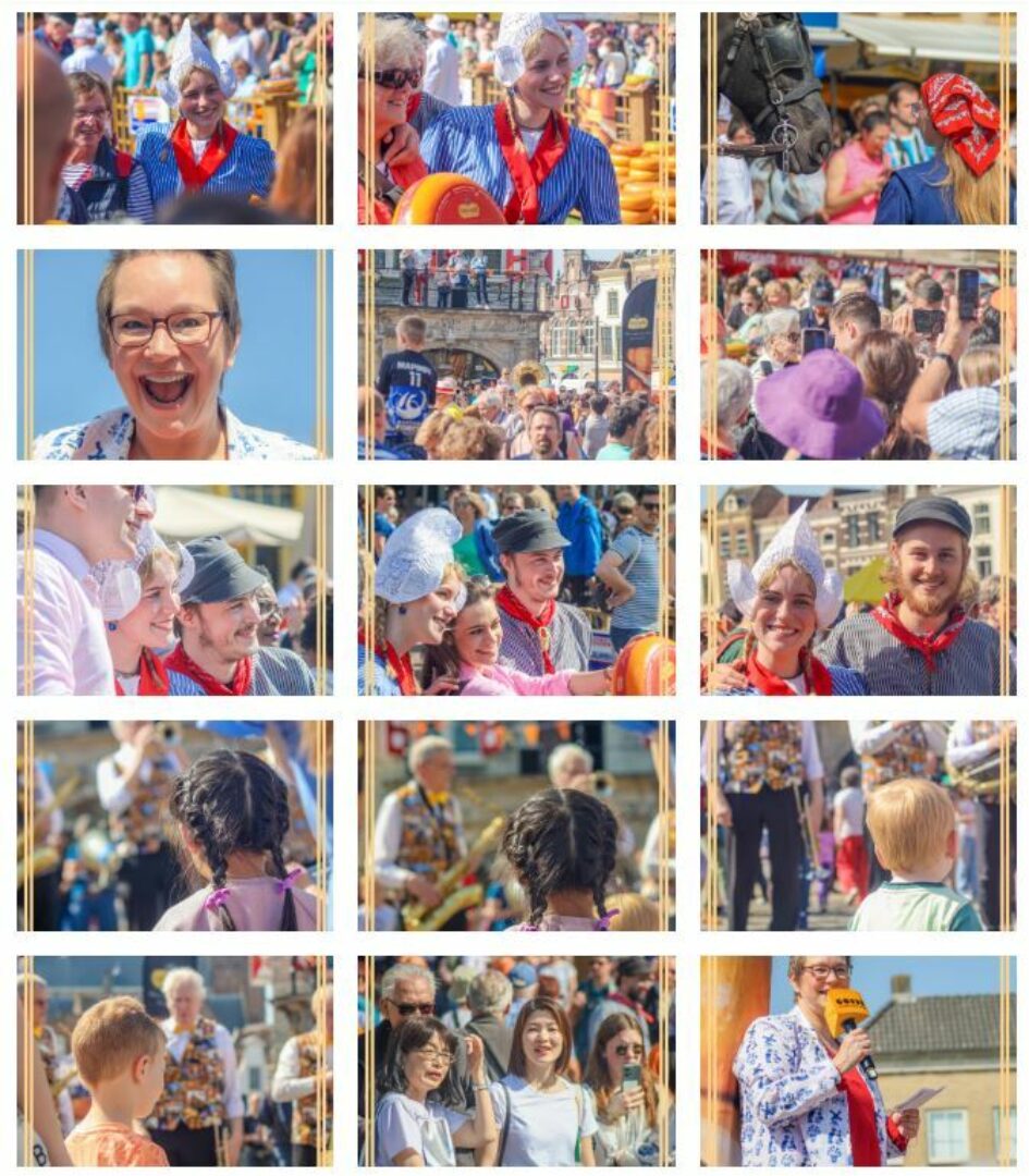 Mooi plaatje voor de Goudse Kaasmarkt