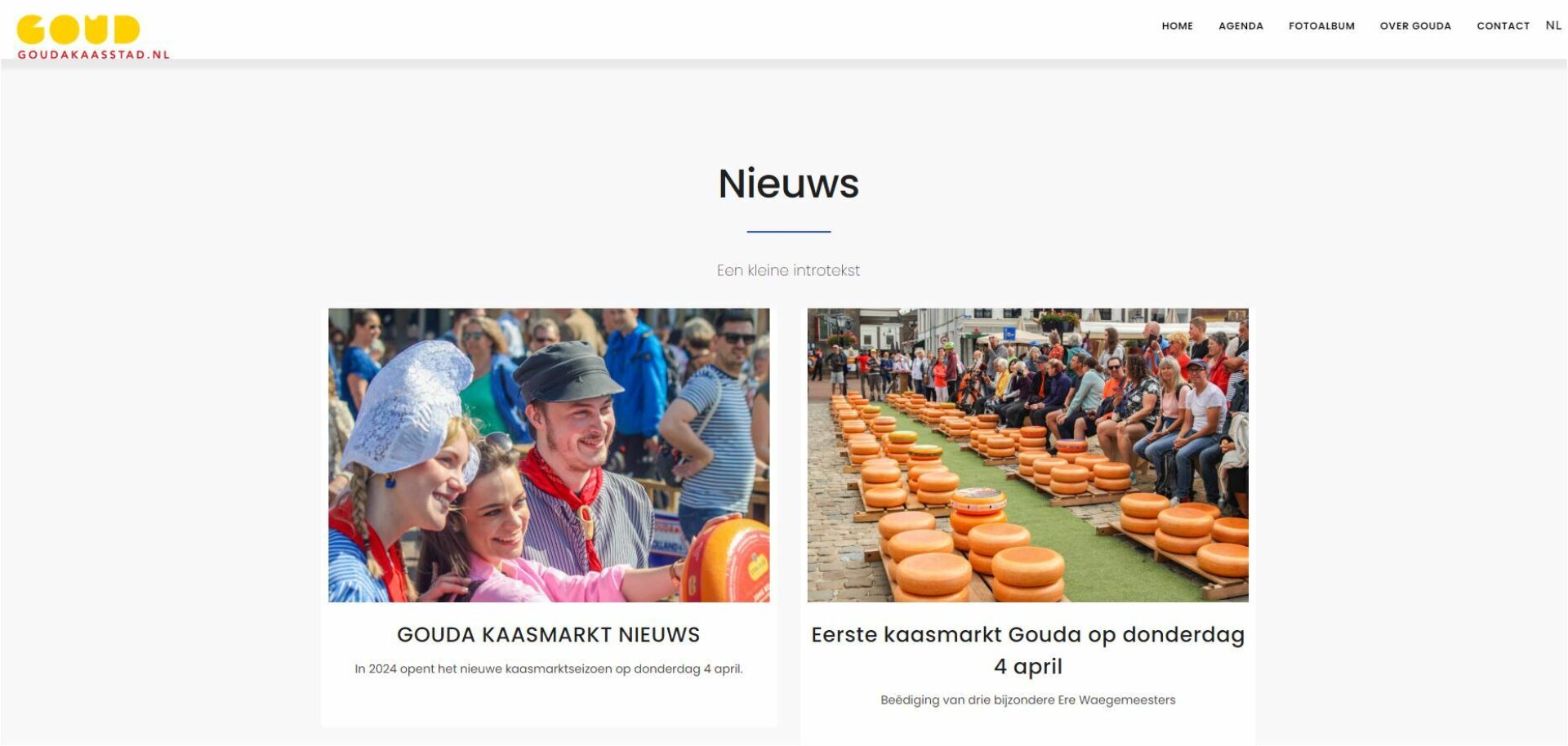 Mooi plaatje voor de Goudse Kaasmarkt